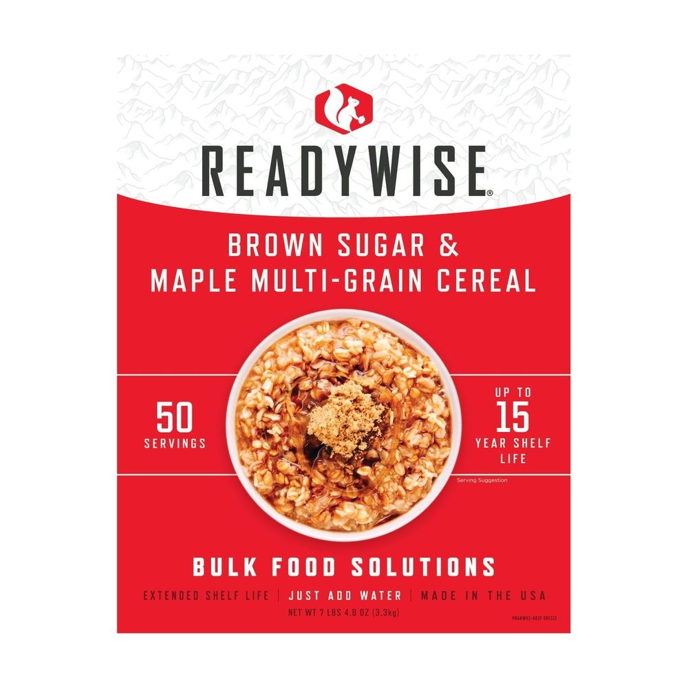 Readywise Brown Sugar and Maple Multi-Grain Cereal, 50 Servings -- 4 per case