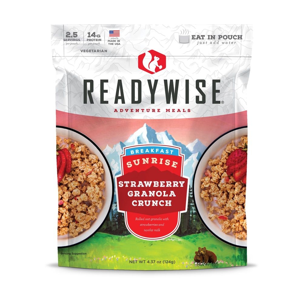 Readywise Sunrise Strawberry Granola Crunch, 16 Ounce -- 50 per case