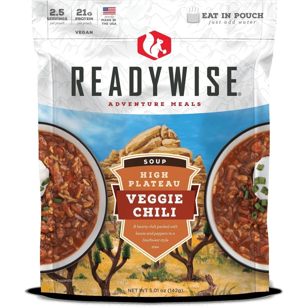 Readywise High Plateau Veggie Chili Soup, 16 Ounce -- 50 per case