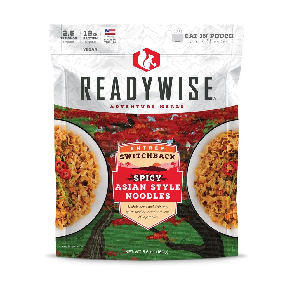 Readywise Switchback Spicy Asian Style Noodle, 16 Ounce -- 50 per case