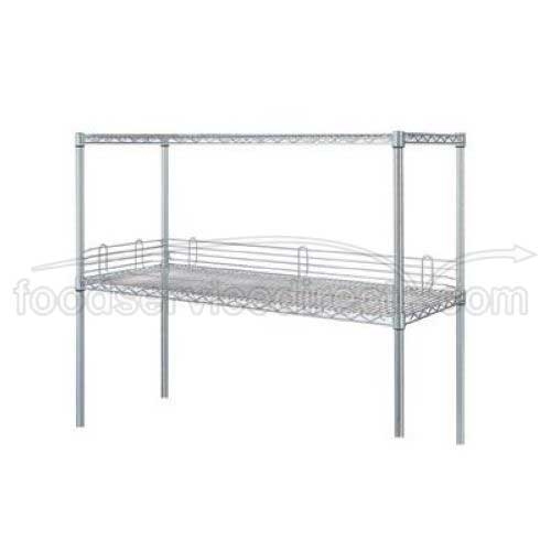 48 inch Shelf Edge for Wesco Chrome-Plated Wire Shelving.