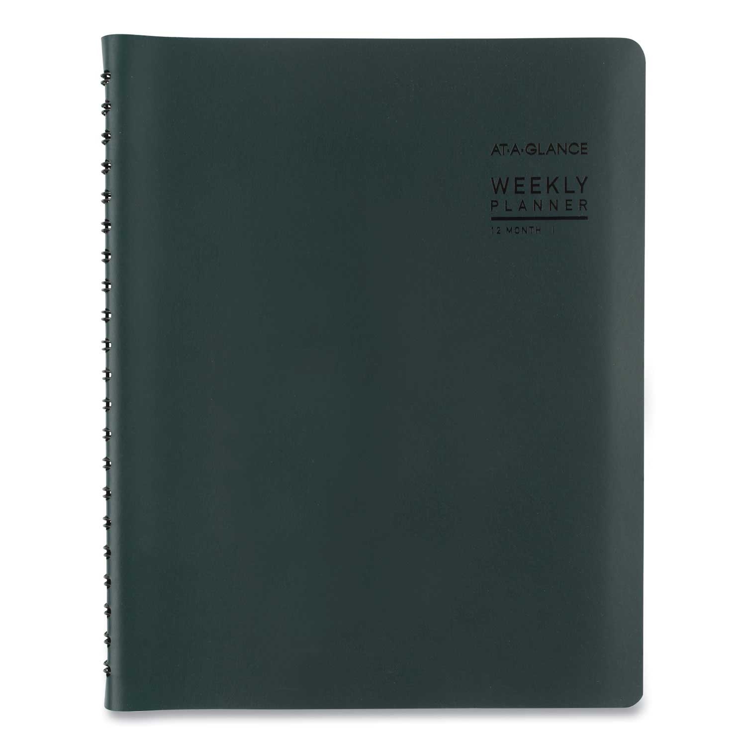 At-A-Glance Forest Green Cover Contemporary Weekly/Monthly Planner, 11 x 8.25 inch