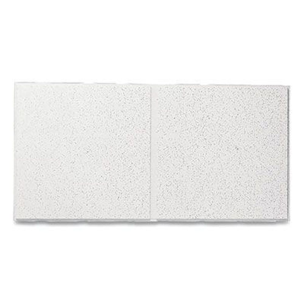 Armstrong White Directional 0.94 inch Angled Tegular Fine Fissured Second Look Ceiling Tile, 24 x 48 x 0.75 inch -- 10 per case