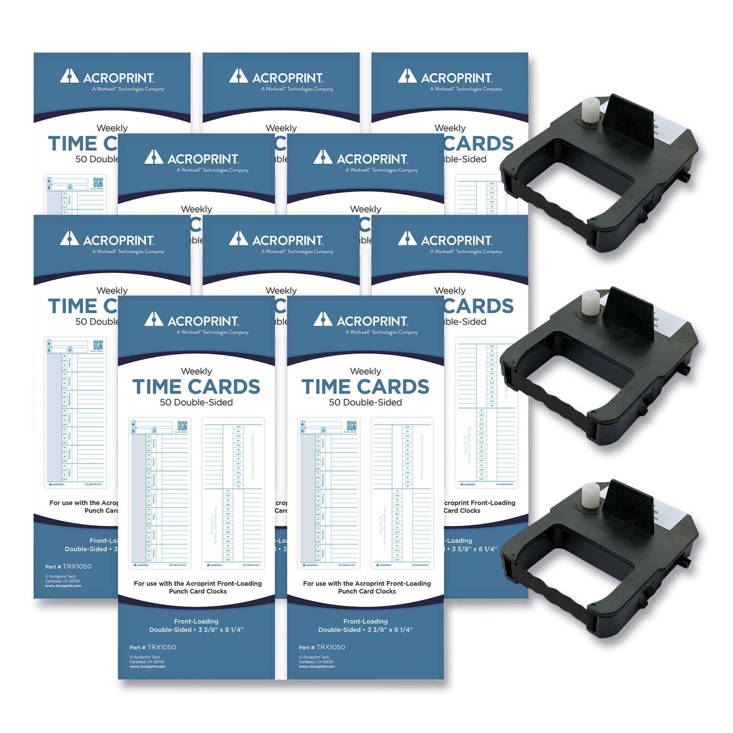 Acroprint Accessory Two Sides Weekly Bundle, 3.38 x 8.25 inch