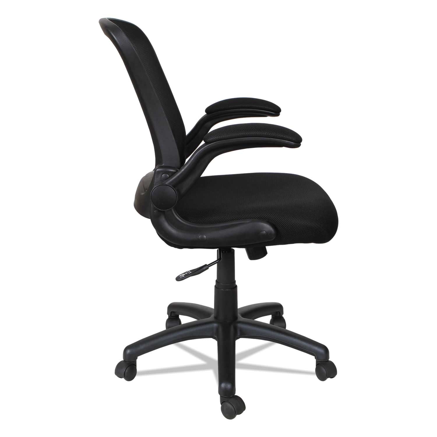 Alera EB-E Series Black Seat and Back Swivel/Tilt Mid-Back Mesh Chair with Black Base, Supports upto 275 Pound