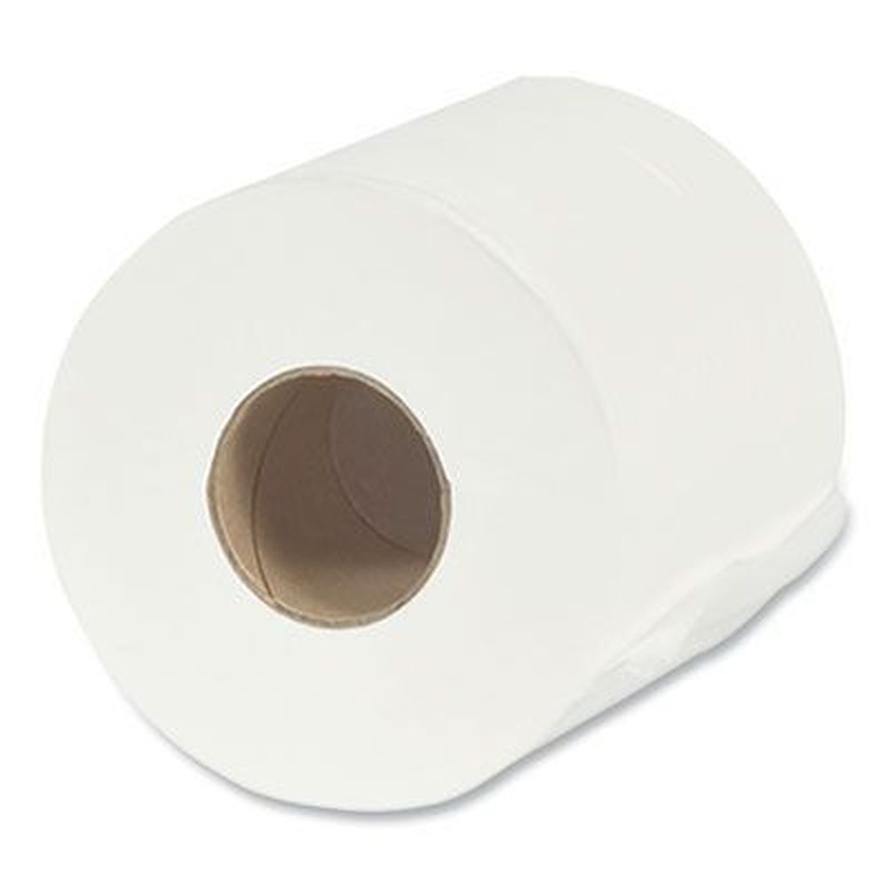 Floral Soft Septic Safe White 1-Ply Standard Bathroom Tissue, 4.4 inch Wide - 1500 sheets per roll -- 60 rolls per case