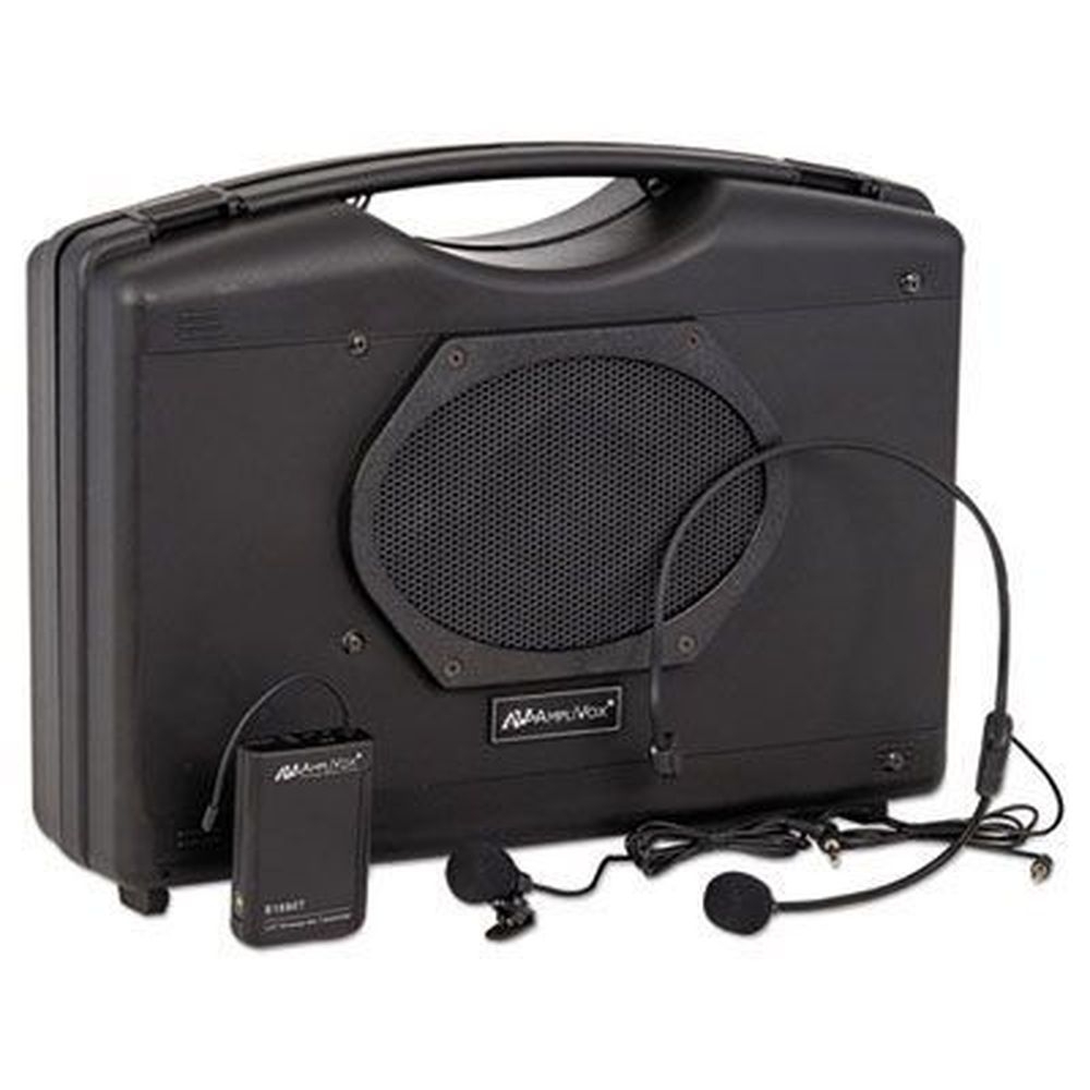 AmpliVox Black 50 Watt Bluetooth Audio Portable Buddy with Wireless Handsfree Mic