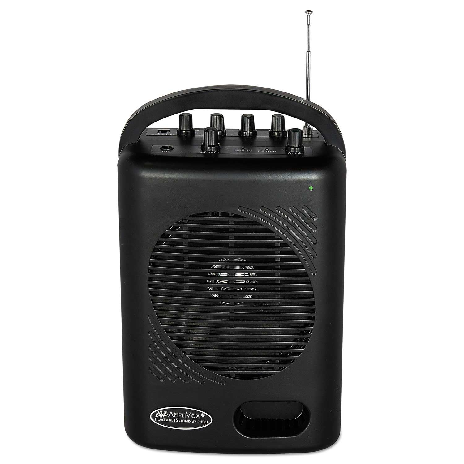 AmpliVox Black Wireless Power Pod Pa, 50 Watt