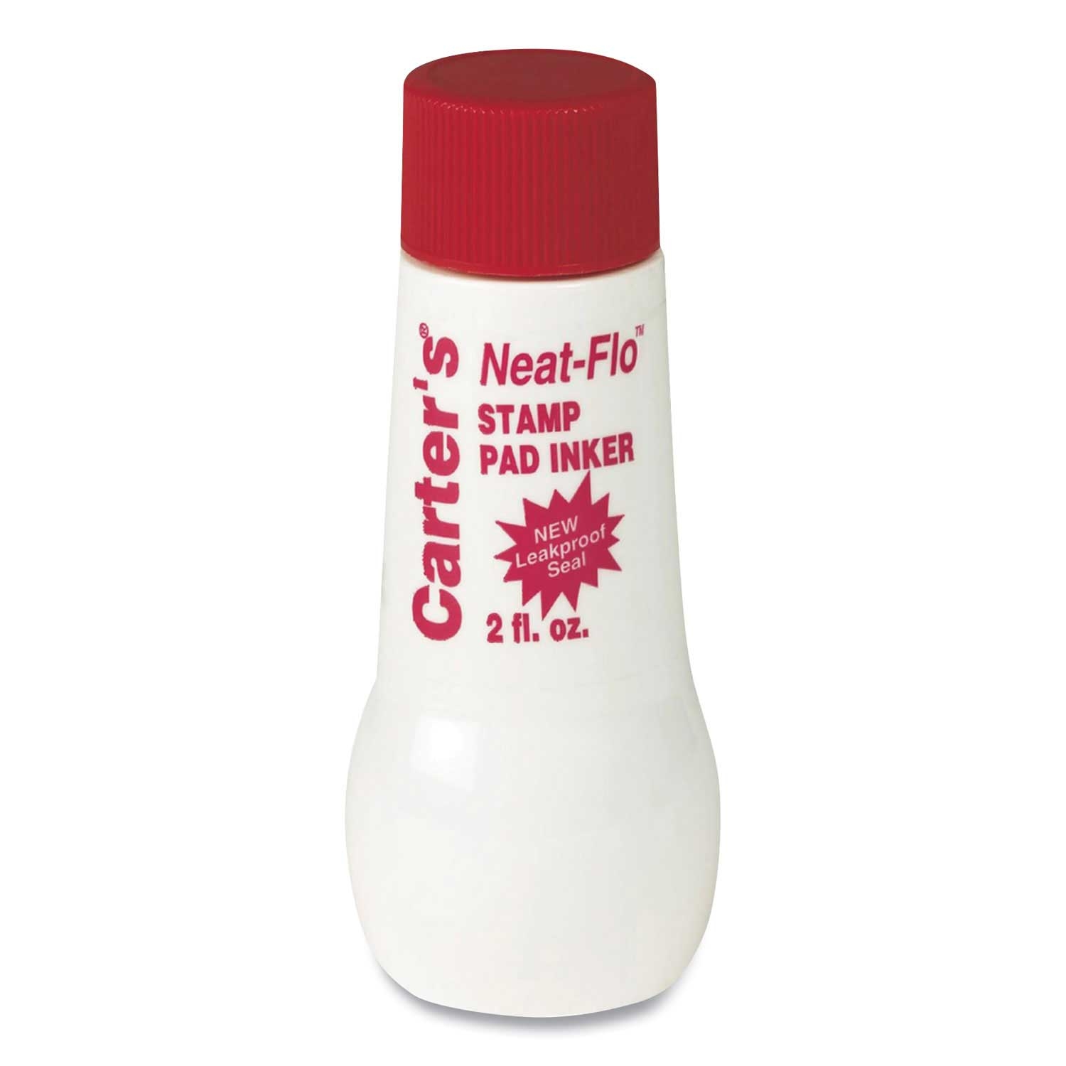 Carters Neat-Flo Red Stamp Pad Inker, 2 Ounce Bottle