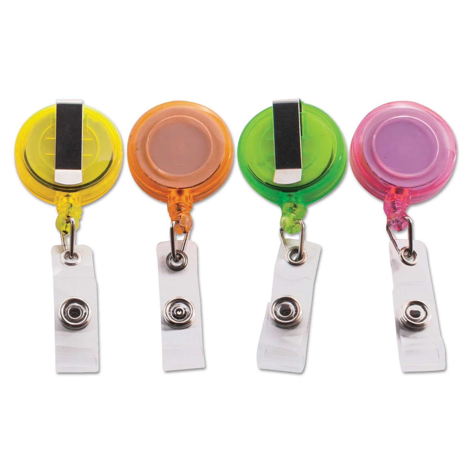 Advantus Assorted Color Deluxe Retractable ID Card Reel -- 20 per case