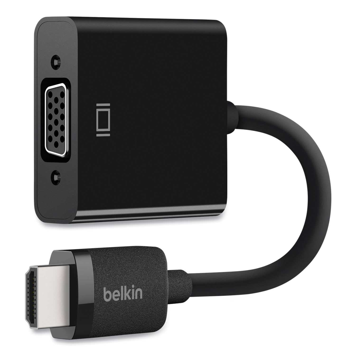 Belkin Black HDMI to VGA Adapter with Micro-Usb Power, 9.8 inch