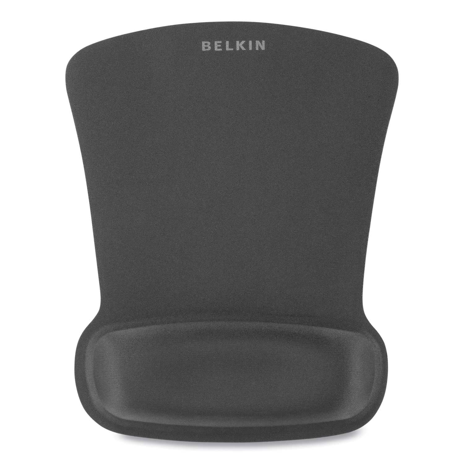 Belkin Black WaveRest Gel Mouse Pad with Wrist Rest, 9.3 x 11.9 inch