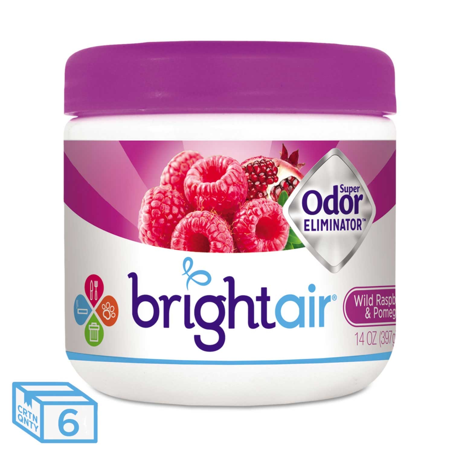 Bright Air Wild Raspberry and Pomegranate Super Odor Eliminator, 14 Ounce -- 6 per case