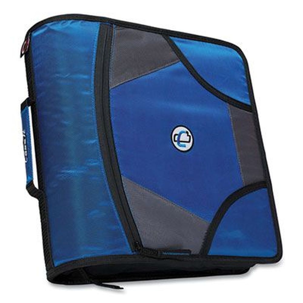Case It Purple 3 Rings 4 inch Capacity King Size Mighty Zip Tab Binder, 11 x 8.5 inch