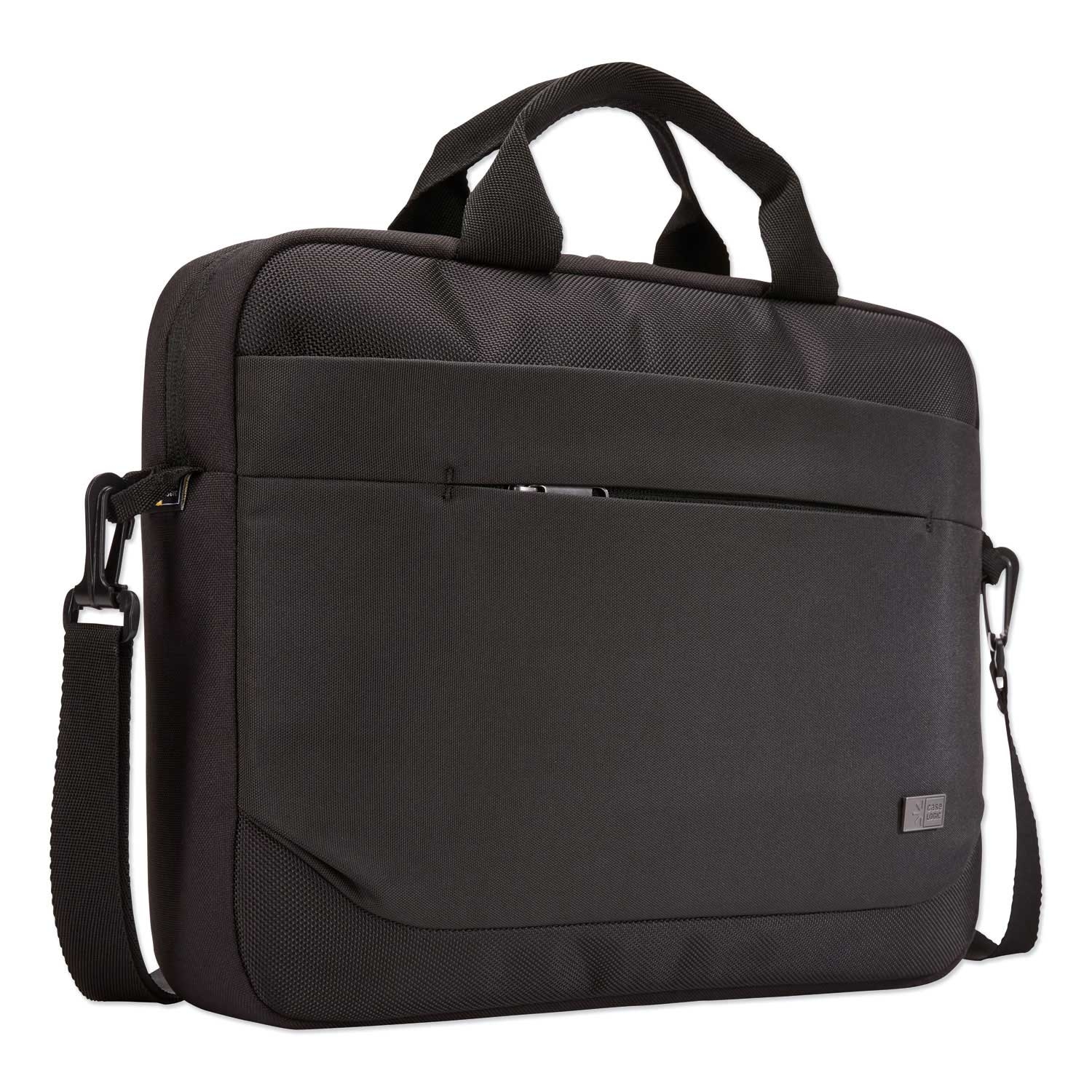 Case Logic Polyester Black Advantage Laptop Attache for 14 inch Laptops, 14.6 x 2.8 x 13 inch