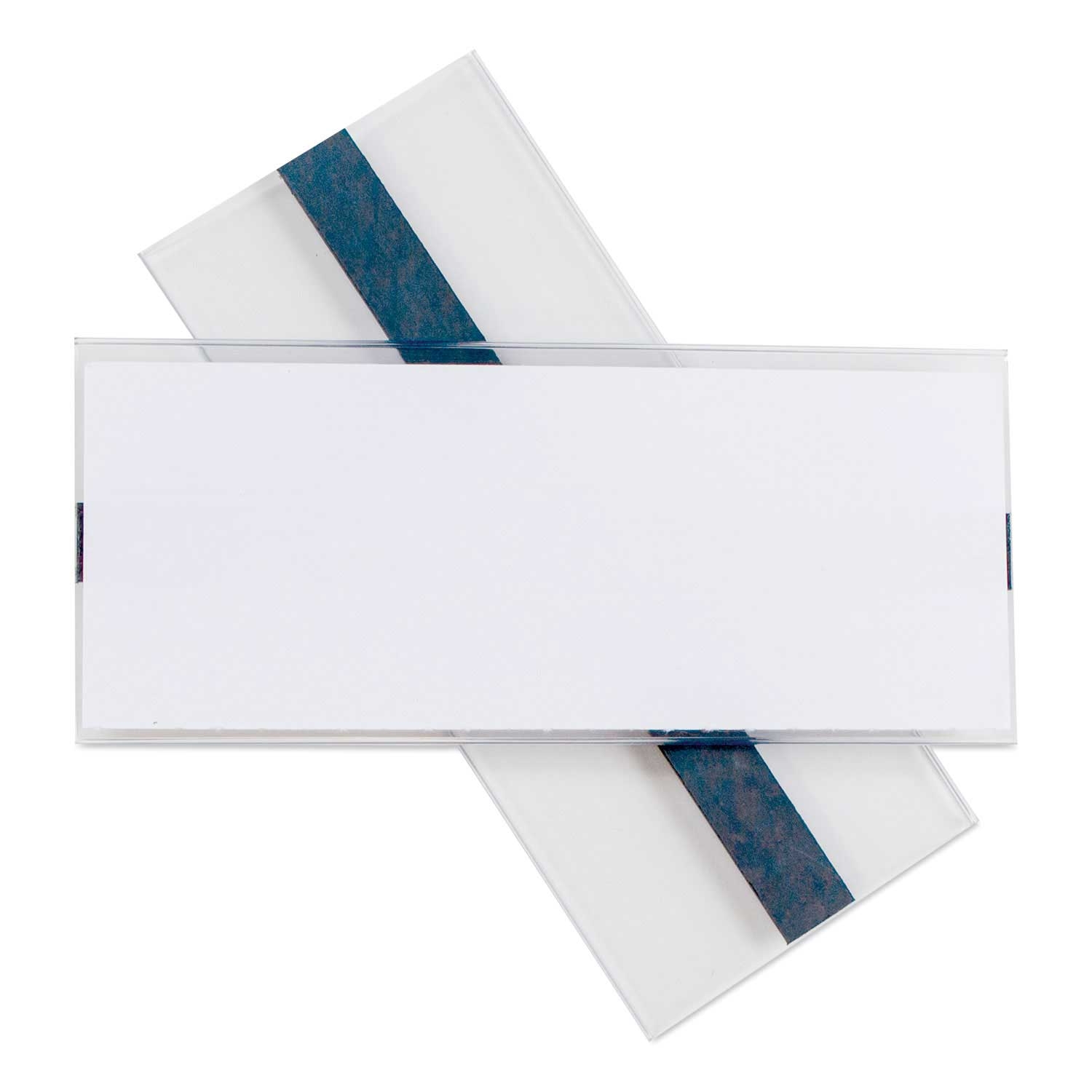 C-Line Clear Side Load Magnetic Label Holder, 6 x 2.5 inch - 10 per pack -- 1 pack