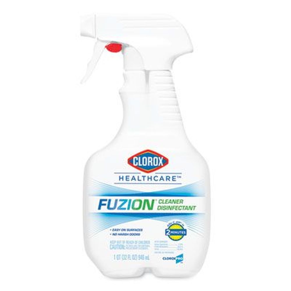 Clorox Healthcare Fuzion Unscented Disinfectant Cleaner, 32 Ounce Spray Bottle -- 9 per case