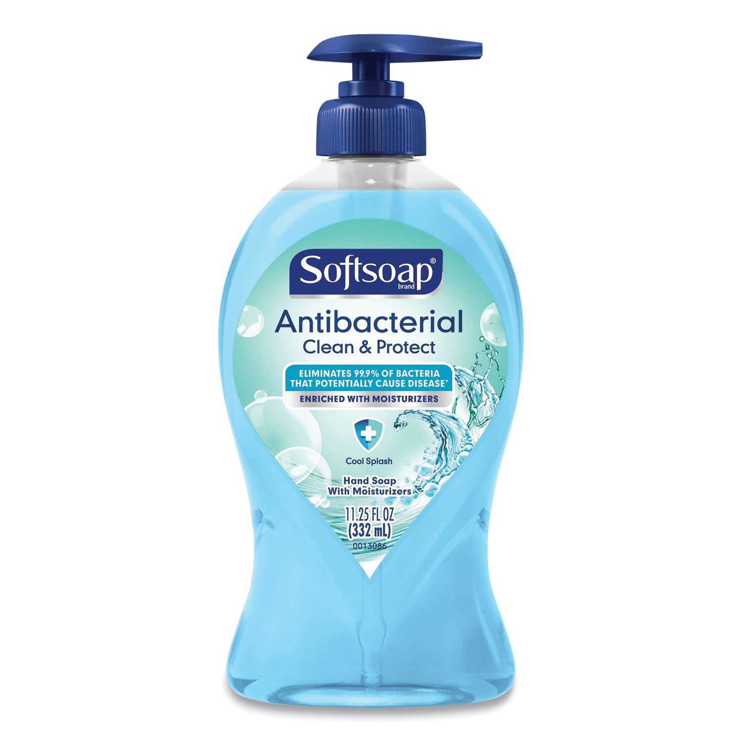 Softsoap Clean and Protect Cool Splash Antibacterial Liquid Hand Soap, 11.25 Ounce Pump Bottle