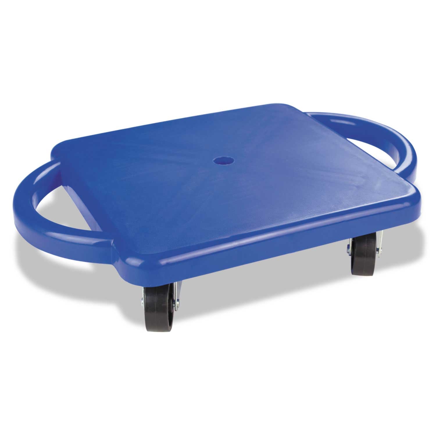 Champion Sports Blue with Yellow Plastic Scooter with Handles, 12 x 12 inch