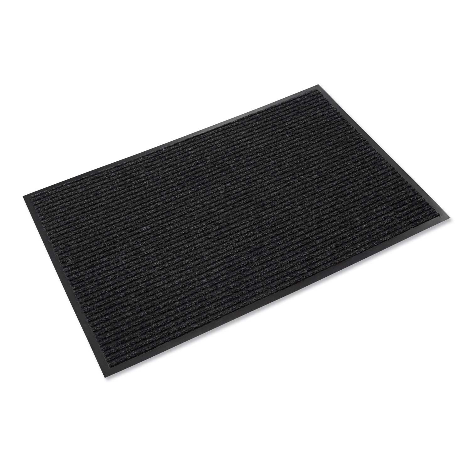Crown Polypropylene Charcoal Needle Rib Scraper and Wiper Mat, 36 x 60 inch