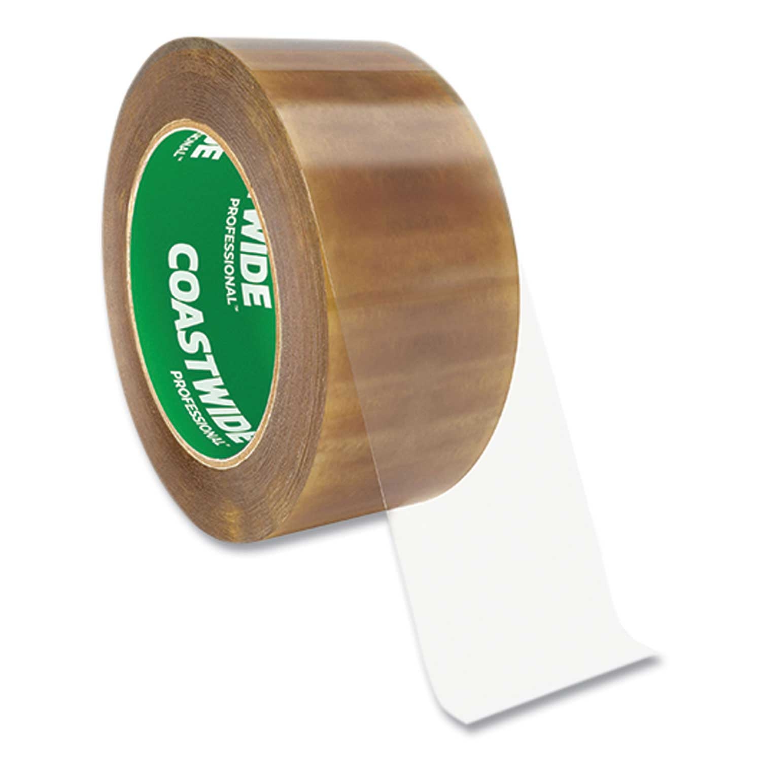 Coastwide Professional Tan 2.3 mil 3 inch Core Packing Tape, 1.88 inch x 109.3 yard -- 36 per case
