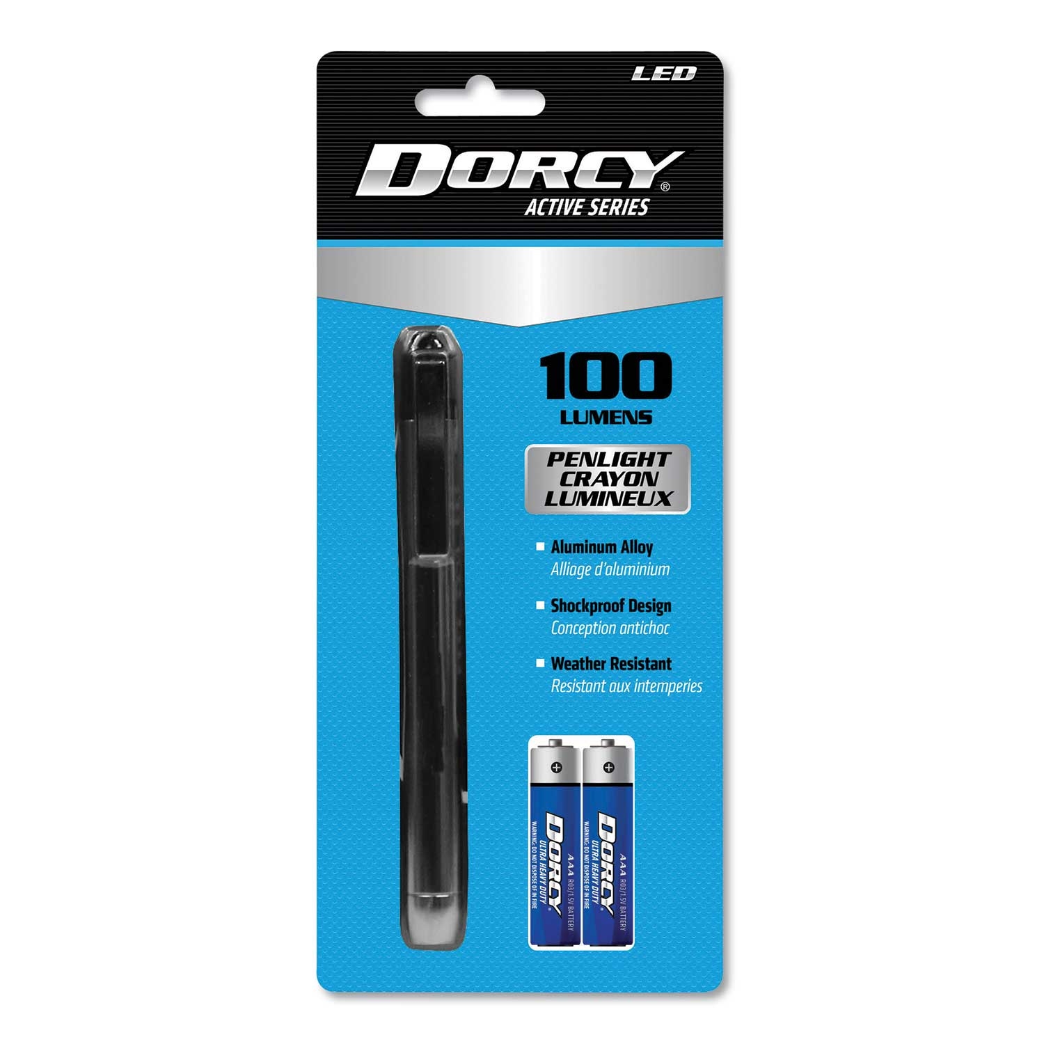 Dorcy Silver 100 Lumen LED Penlight, 1.5 Voltage