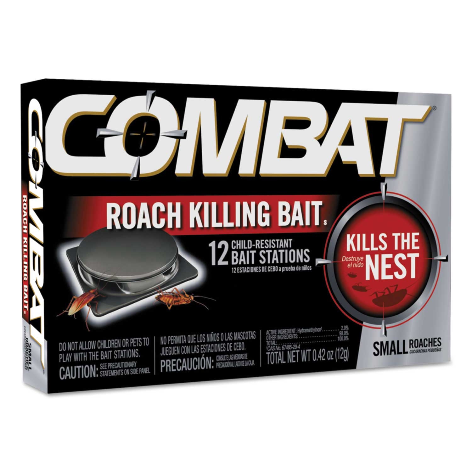 Combat Max Small Roach Killing Bait -- 12 per case