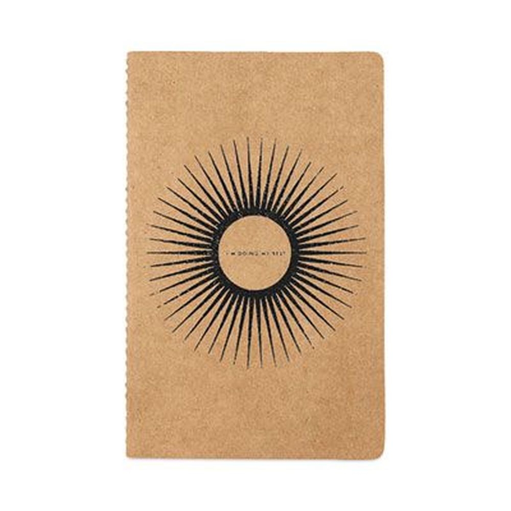 Denik Kraft Collection 1 Subject College Rule Layflat Softcover Notebook with Desert Sand Cover,  72 Sheets
