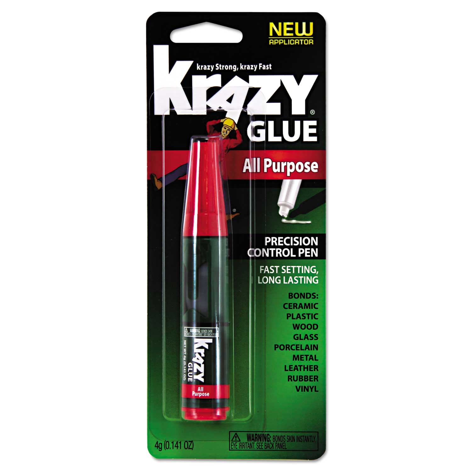 Krazy Glue All Purpose Krazy Glue, 0.14 Ounce