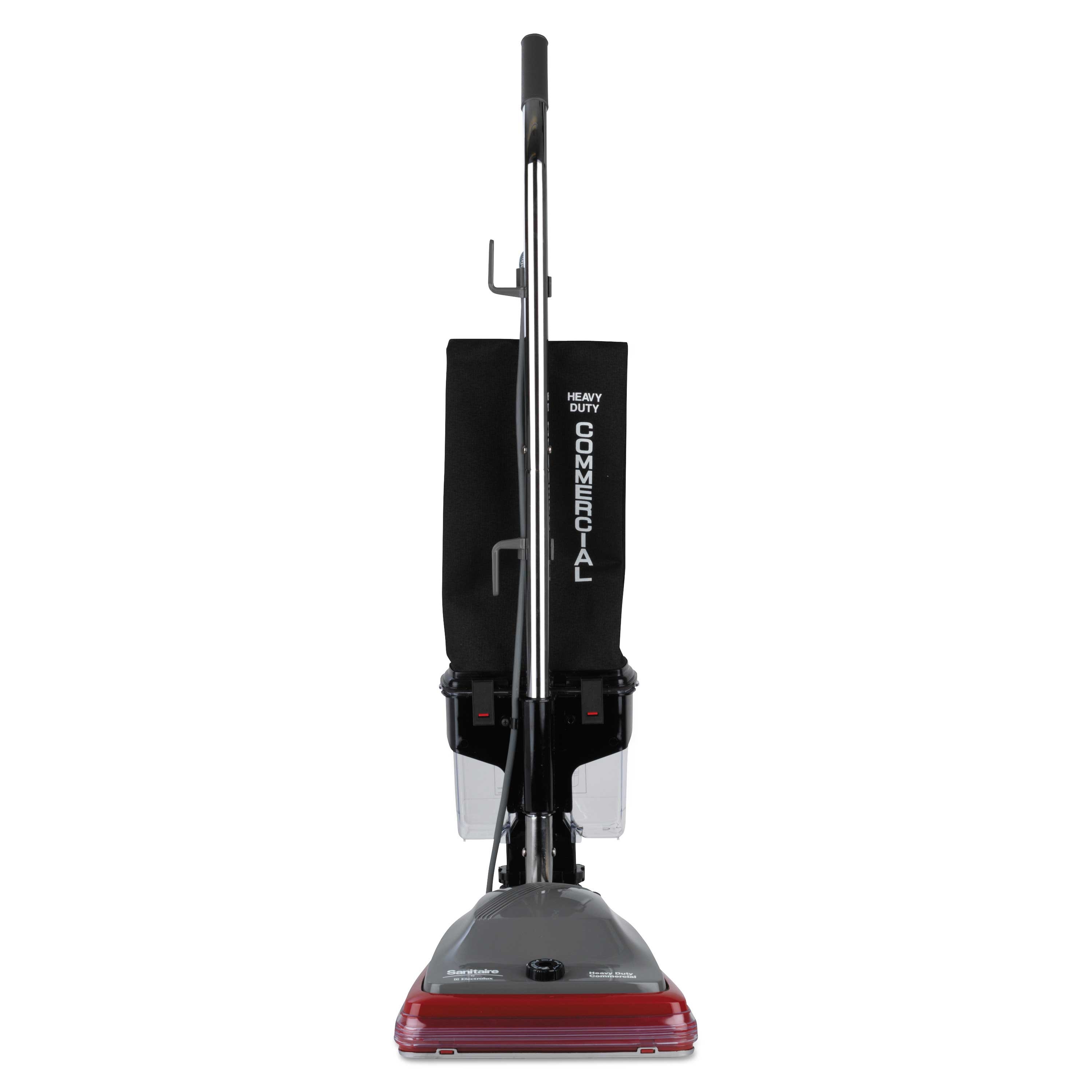 Sanitaire Gray/Red/Black Tradition Upright Bagged Vacuum with Dust Cup, 14 Pound