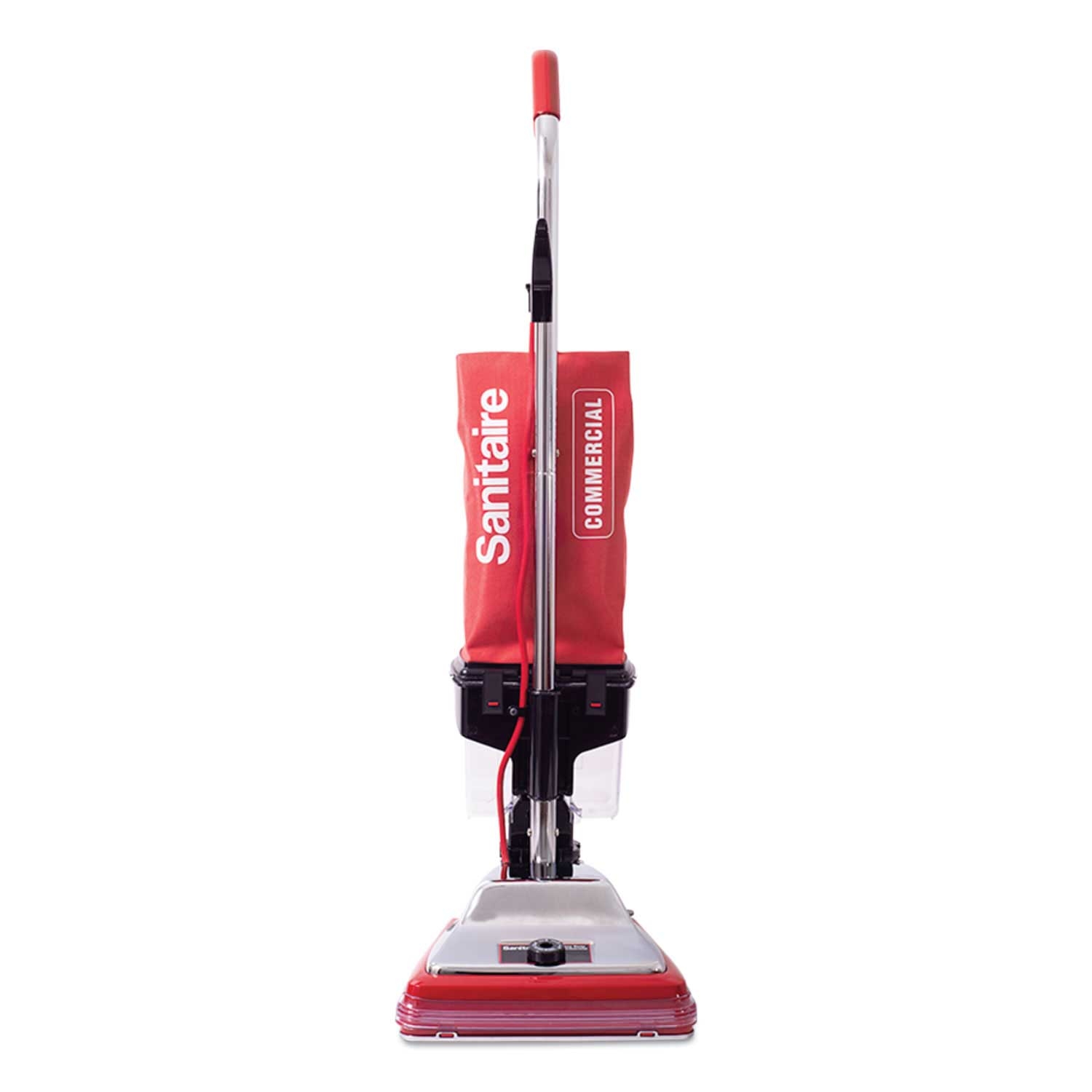 Sanitaire Red/Steel Tradition Upright Vacuum with Dust Cup, 12 inch