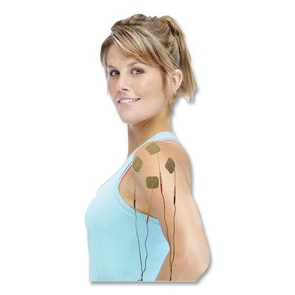 FabStim Rectangle Self-Adhesive Electrodes, 2 x 5 inch -- 40 per pack