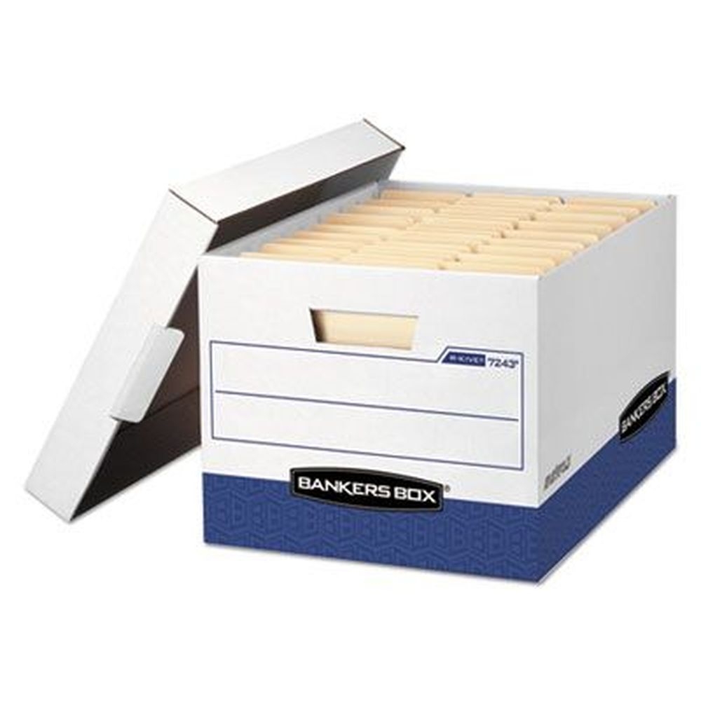 Bankers Box White R Kive Heavy Duty Storage Box, 12 x 16.5 x 10.38 inch -- 20 per case