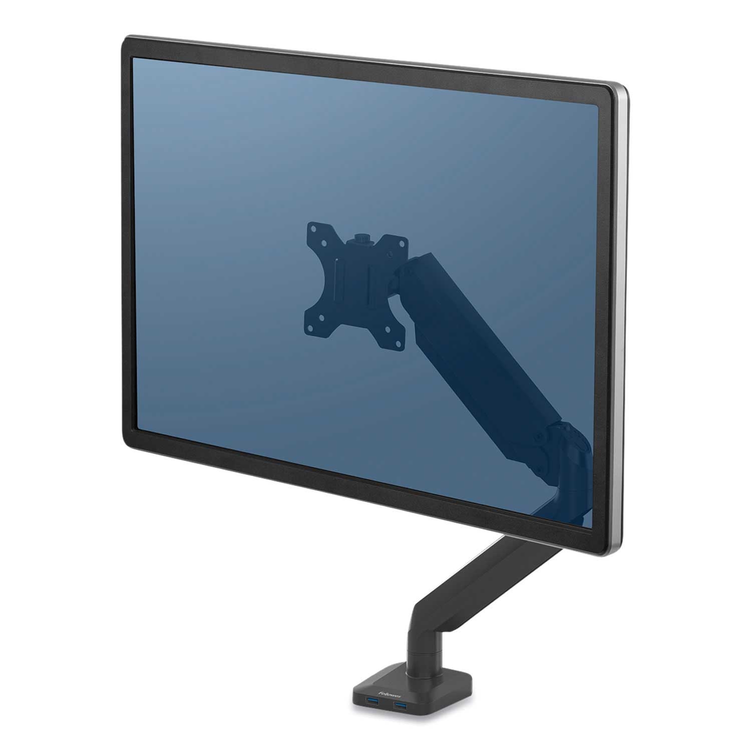Fellowes Black Platinum Series Single Monitor Arm for 30 inch Monitors