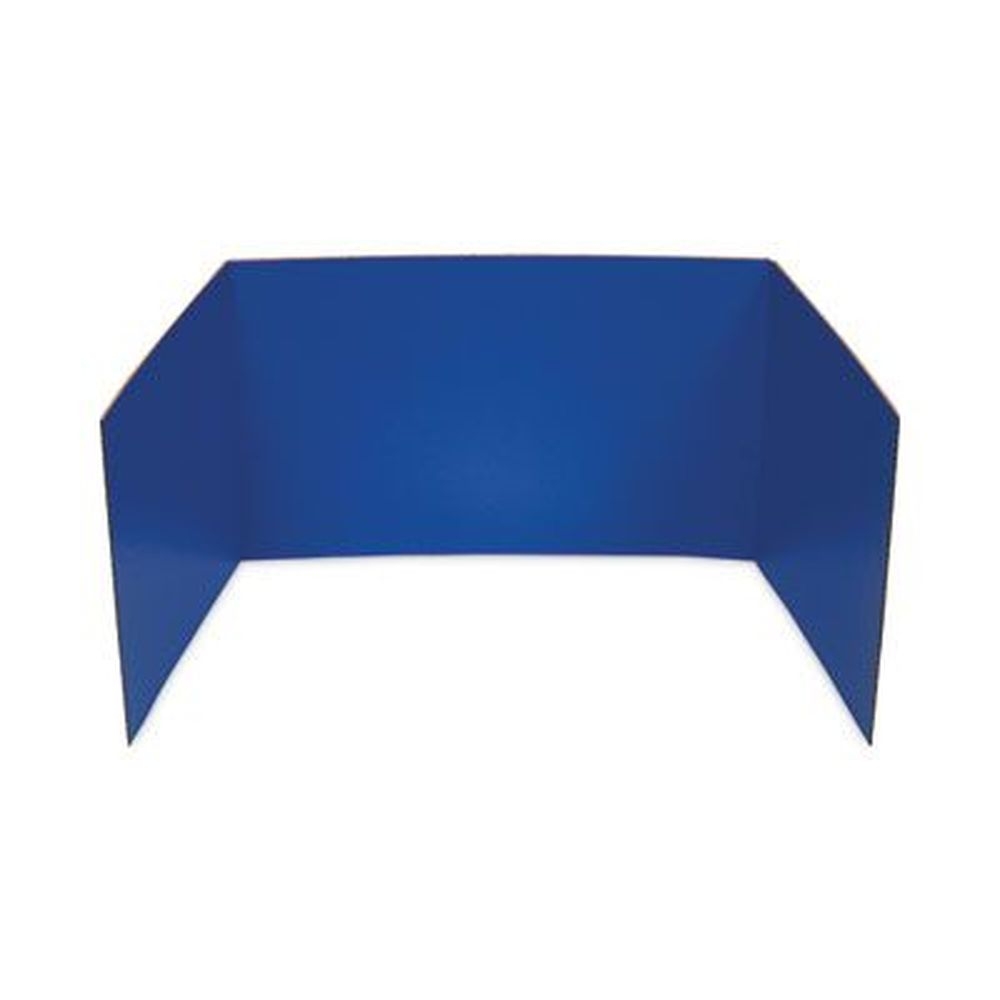 Flipside Assorted Colors Study Carrel, 48 x 18 inch -- 24 per pack