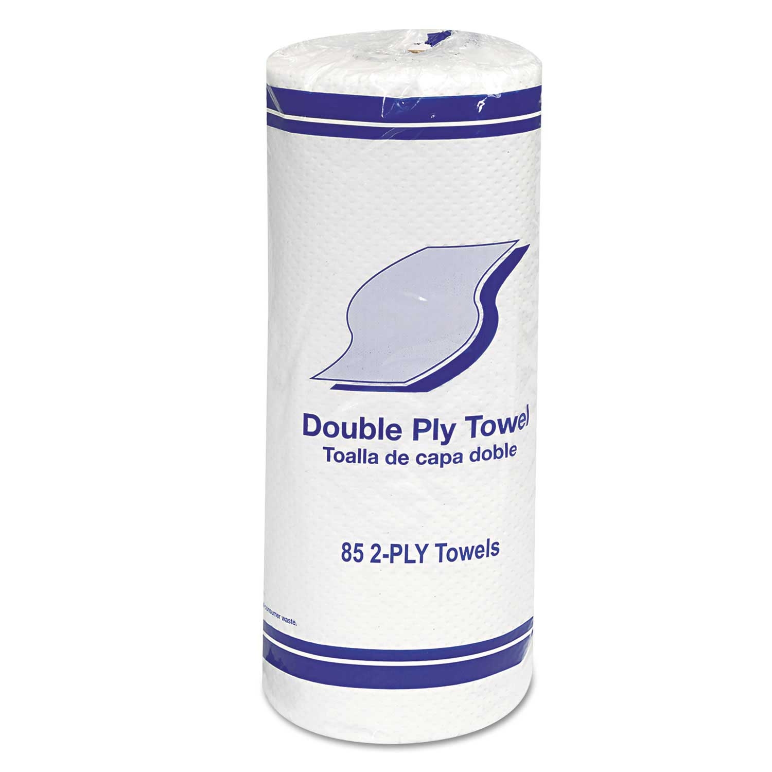 Gen White 2 Ply Kitchen Roll Towel, 11 inch - 85 per roll -- 30 rolls per case