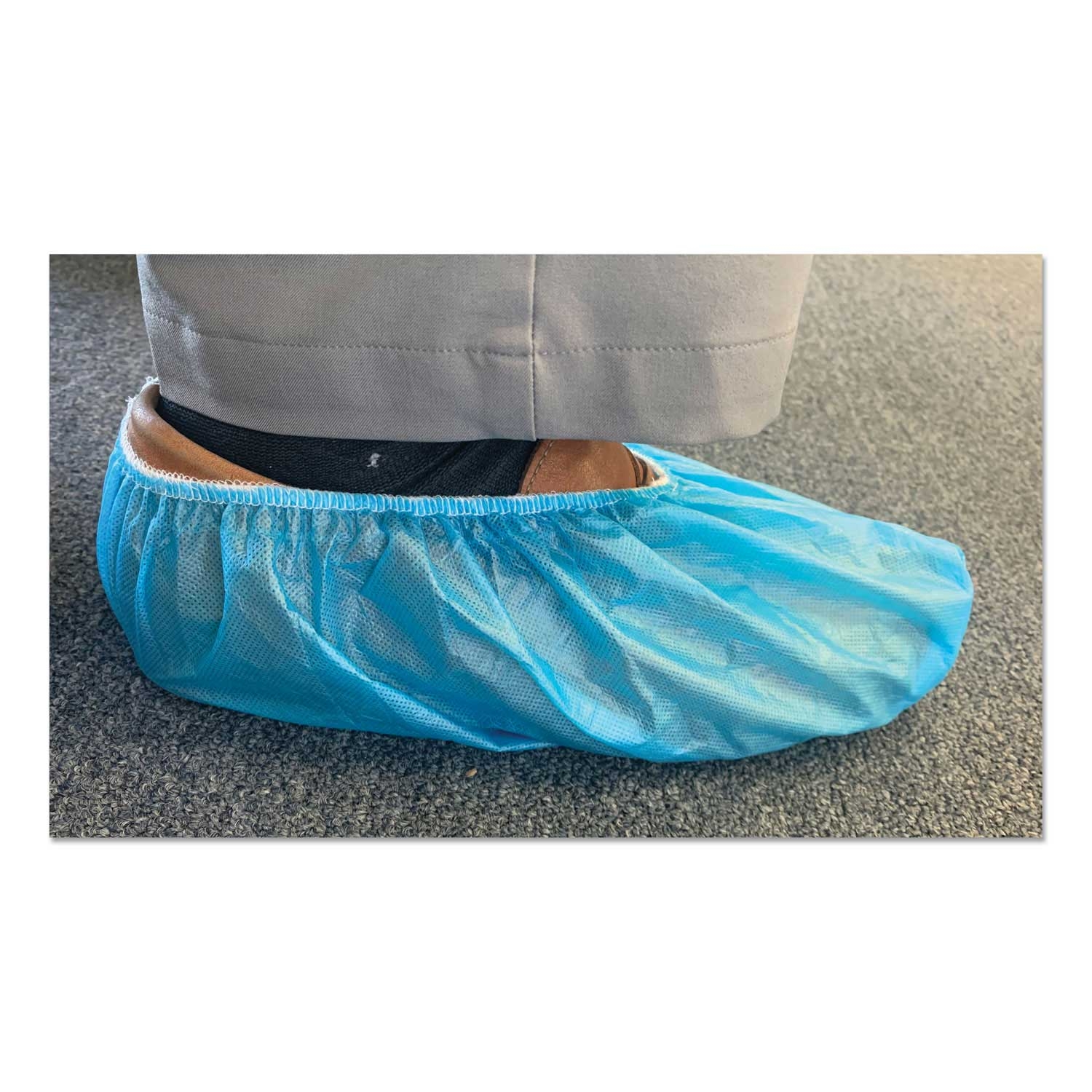 GN1 Blue One Size Fits All Disposable Boot and Shoe Cover -- 2000 per case