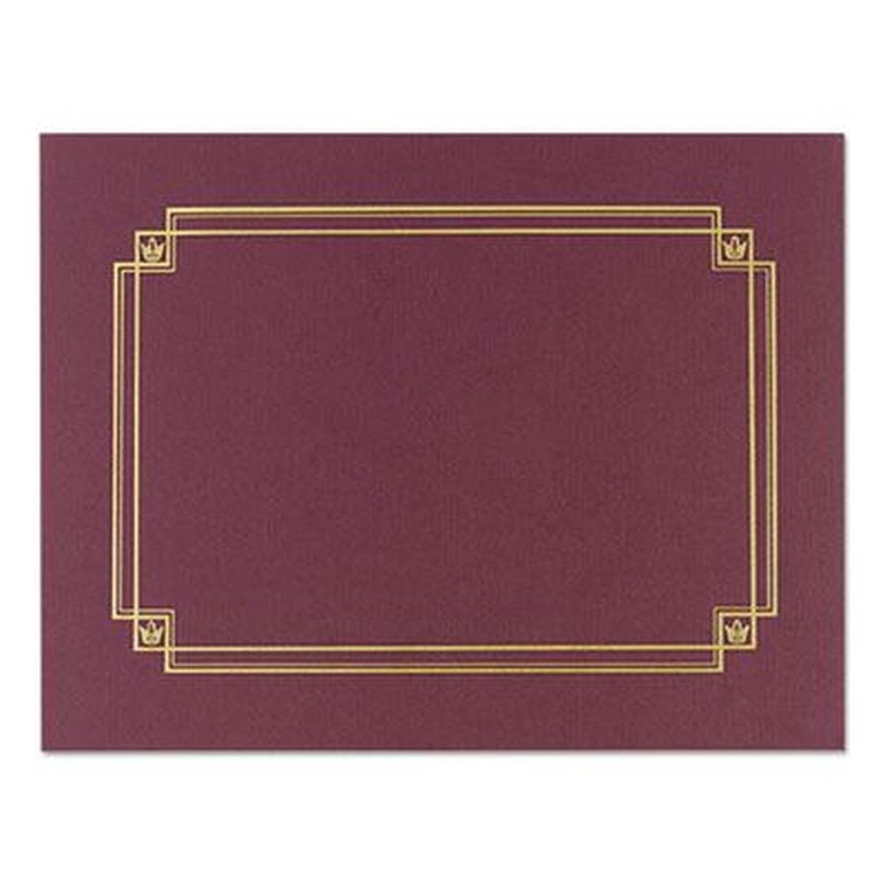 Great Papers Burgundy Premium Textured Certificate Holder, 12.65 x 9.75 -- 3 per pack