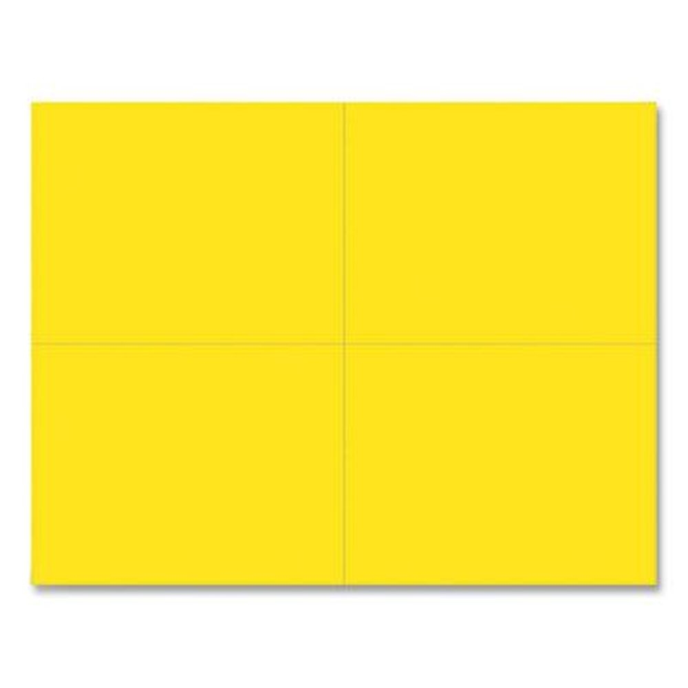 Great Papers Bright Yellow Printable Postcard, 5.5 x 4.25 inch - 4 cards per sheet -- 50 sheets per pack