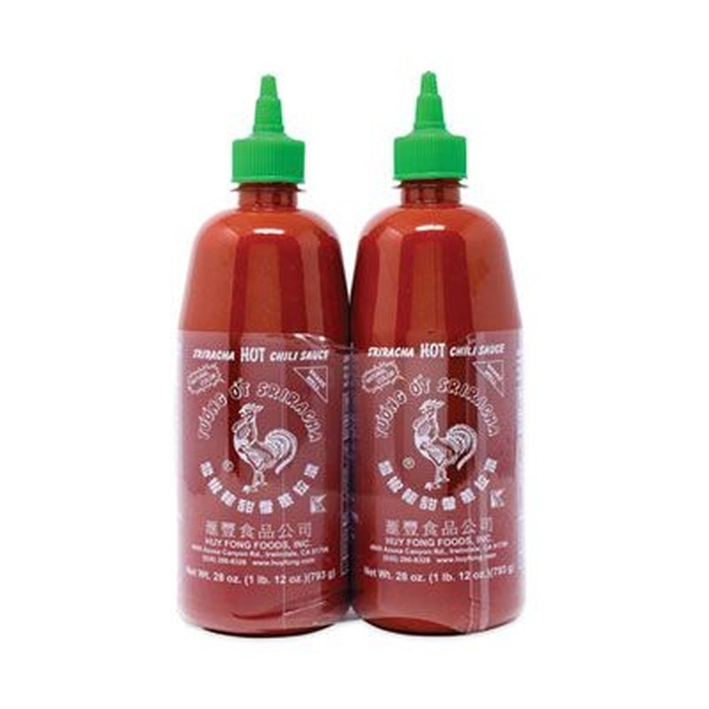 Huy Fong Sriracha Hot Chili Sauce, 28 Ounce Bottle -- 2 per case
