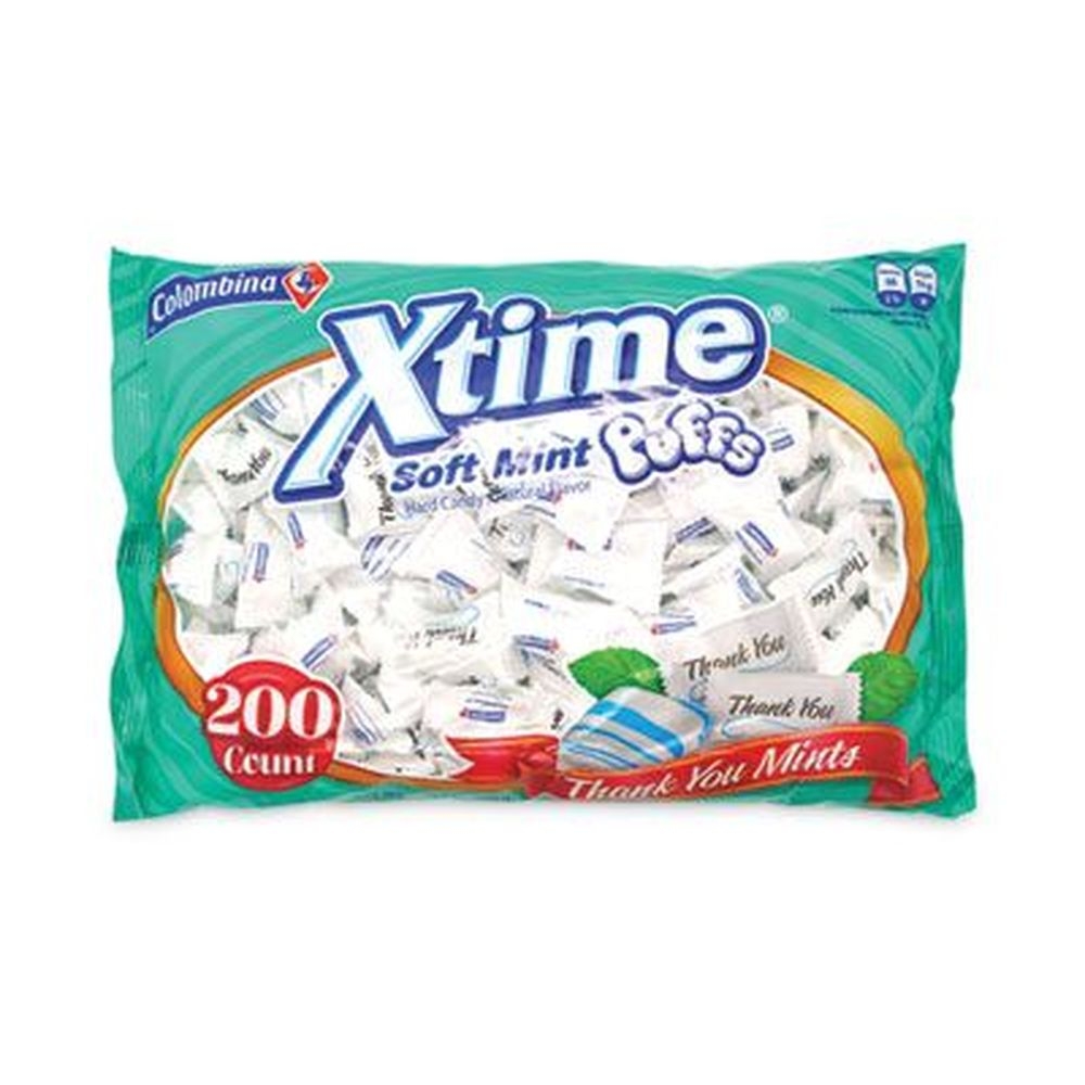 Colombina Thank You Soft Mint Puffs - 200 Individually Wrapped Pieces, 37.4 Ounce Bag
