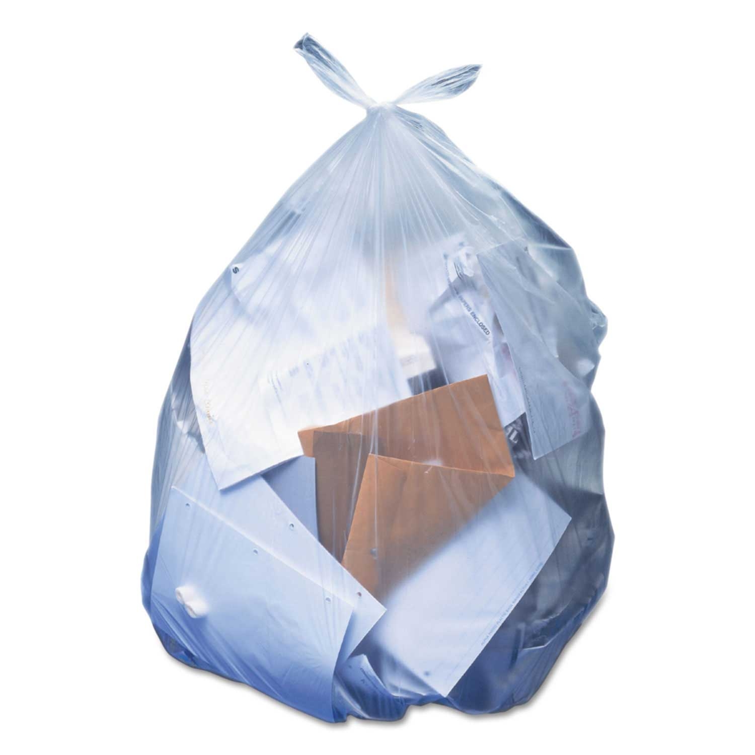 Heritage Clear Polyethylene 0.65 Mil Linear Low Density Can Liner, 30 x 39 inch -- 250 per case