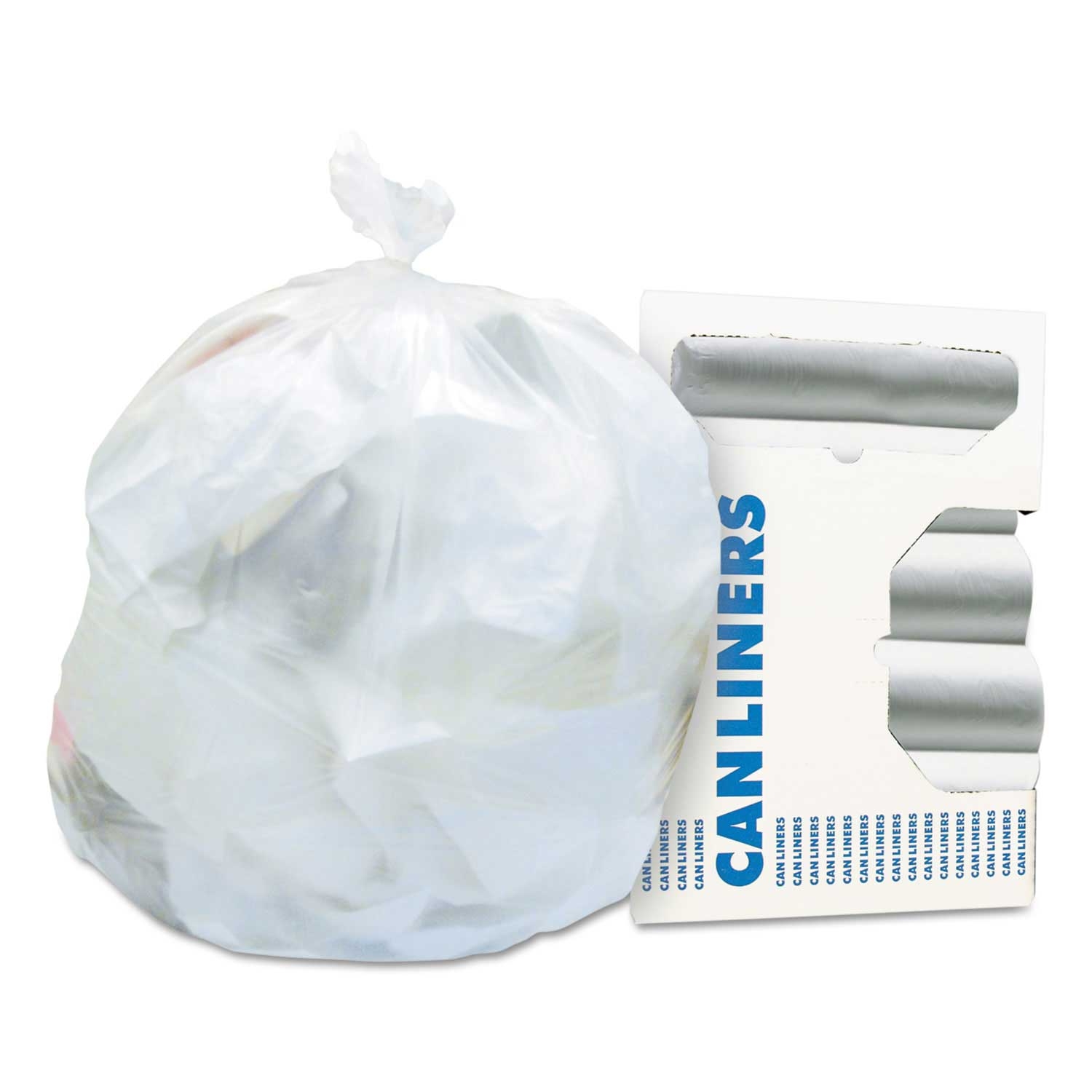 Heritage Natural Polyethylene 10 Microns High Density Waste Can Liner, 30 x 37 inch -- 500 per case