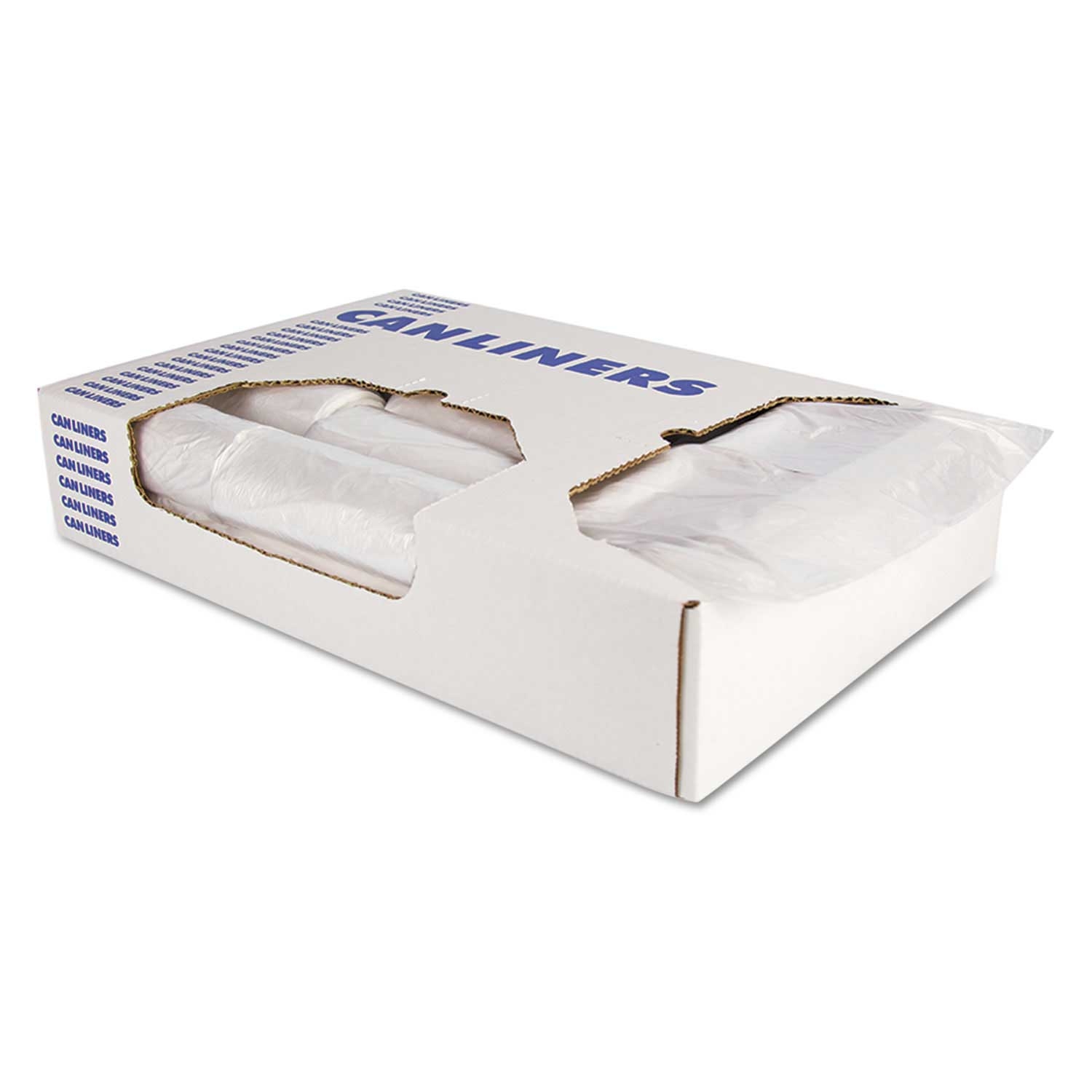 Heritage Natural Polyethylene 16 Microns High Density Waste Can Liner, 30 x 37 inch -- 500 per case