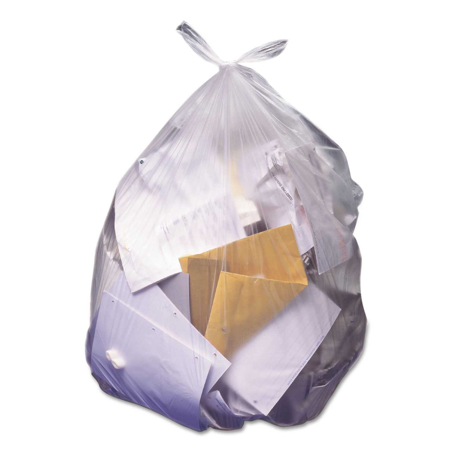Heritage Natural Polyethylene 22 Microns High Density Waste Can Liner, 38 x 60 inch -- 150 per case