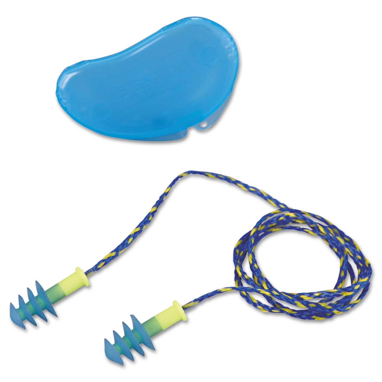Howard Fusion Blue White Regular FUS30 HP Fusion Multiple Use Earplugs - 100 pairs per box -- 1 box per case