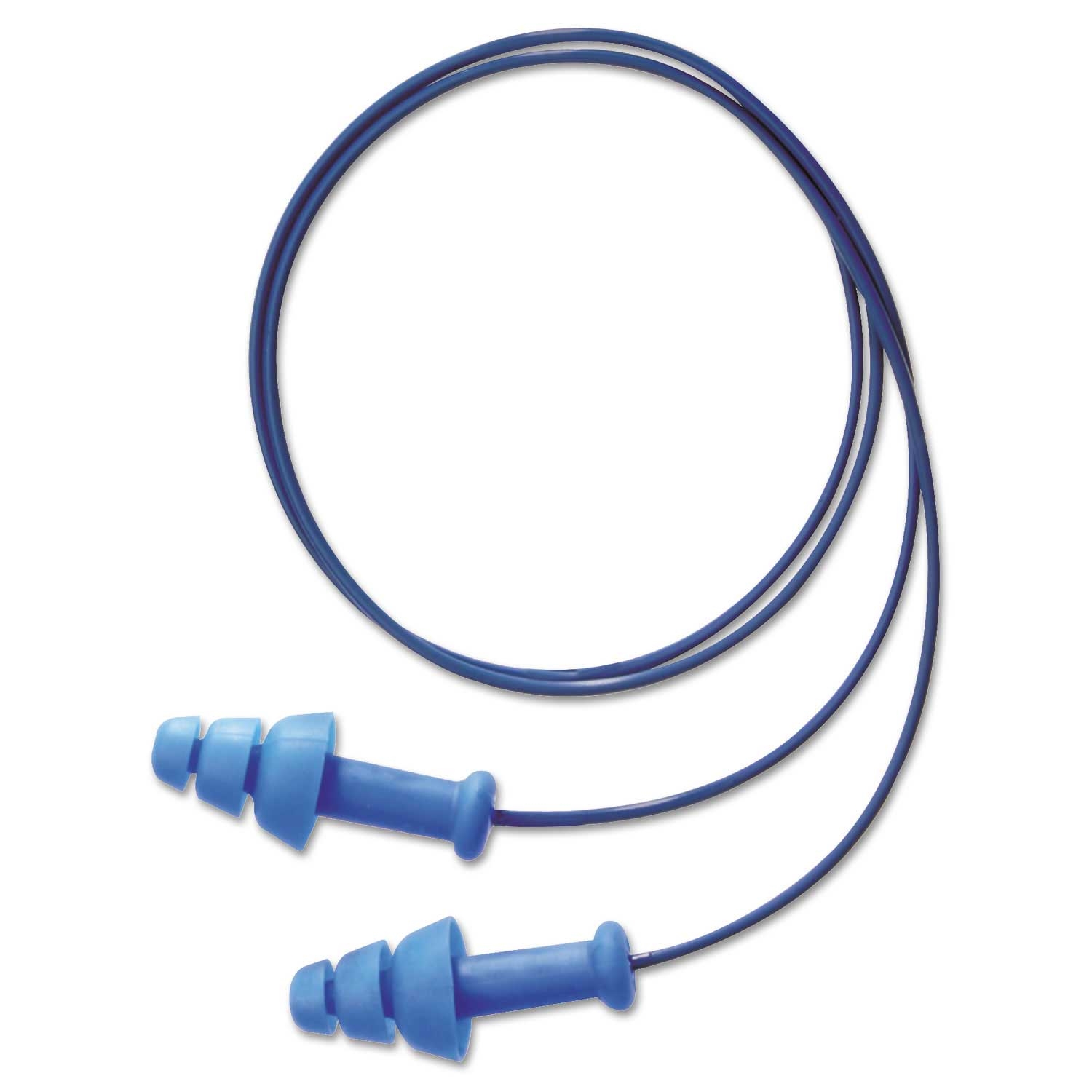 Howard 25nrr SmartFit Detectable Triple Flange Earplugs - 100 per box -- 1 box per case