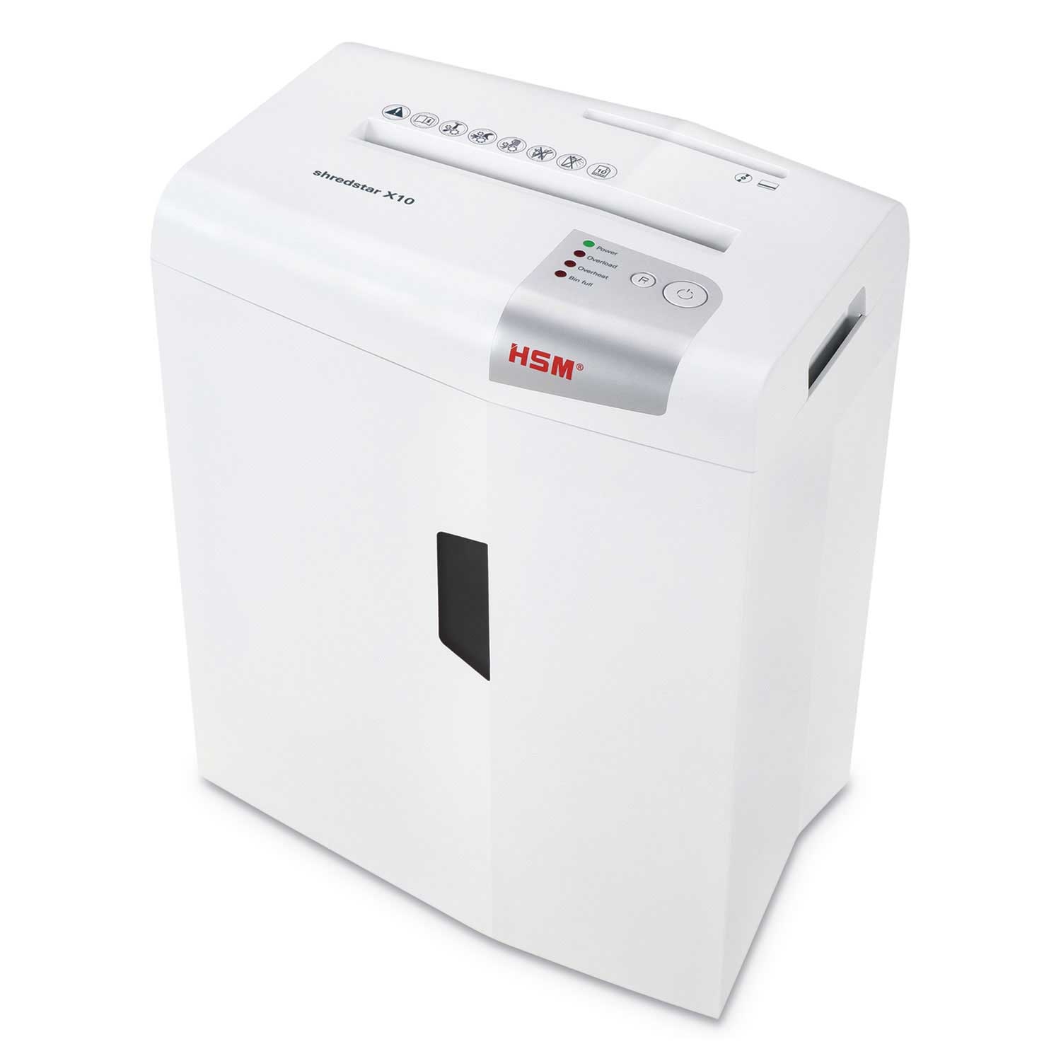 HSM of America shredstar X10 Cross-Cut White Shredder, 13.58 x 9.65 x 17.52 inch