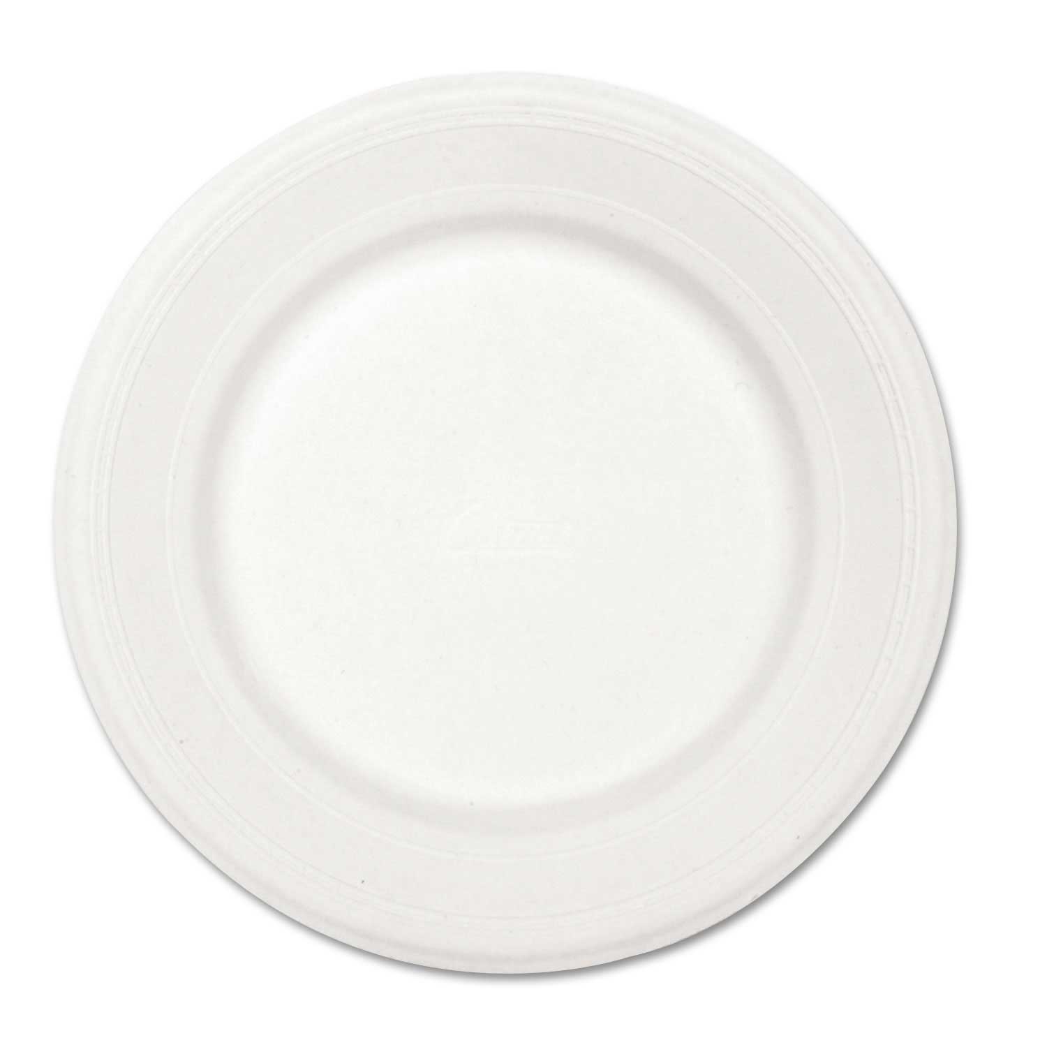 Chinet White Round Paper Dinnerware Plate, 10 1/2 inch Diameter -- 500 per case