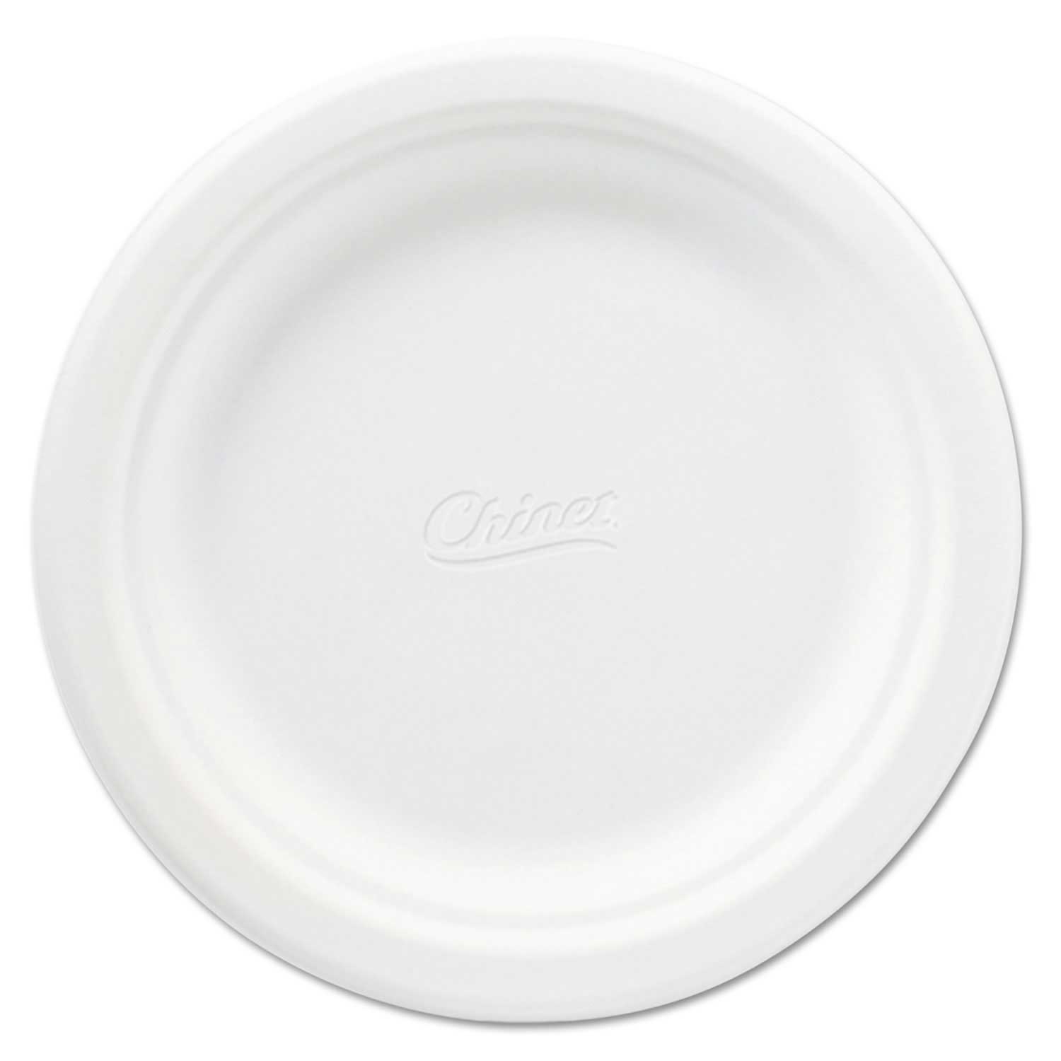 Chinet White Round Classic Paper Plate, 6 3/4 inch -- 125 per case